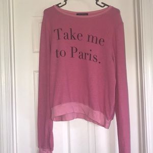 wildfox “take me to paris” sweater